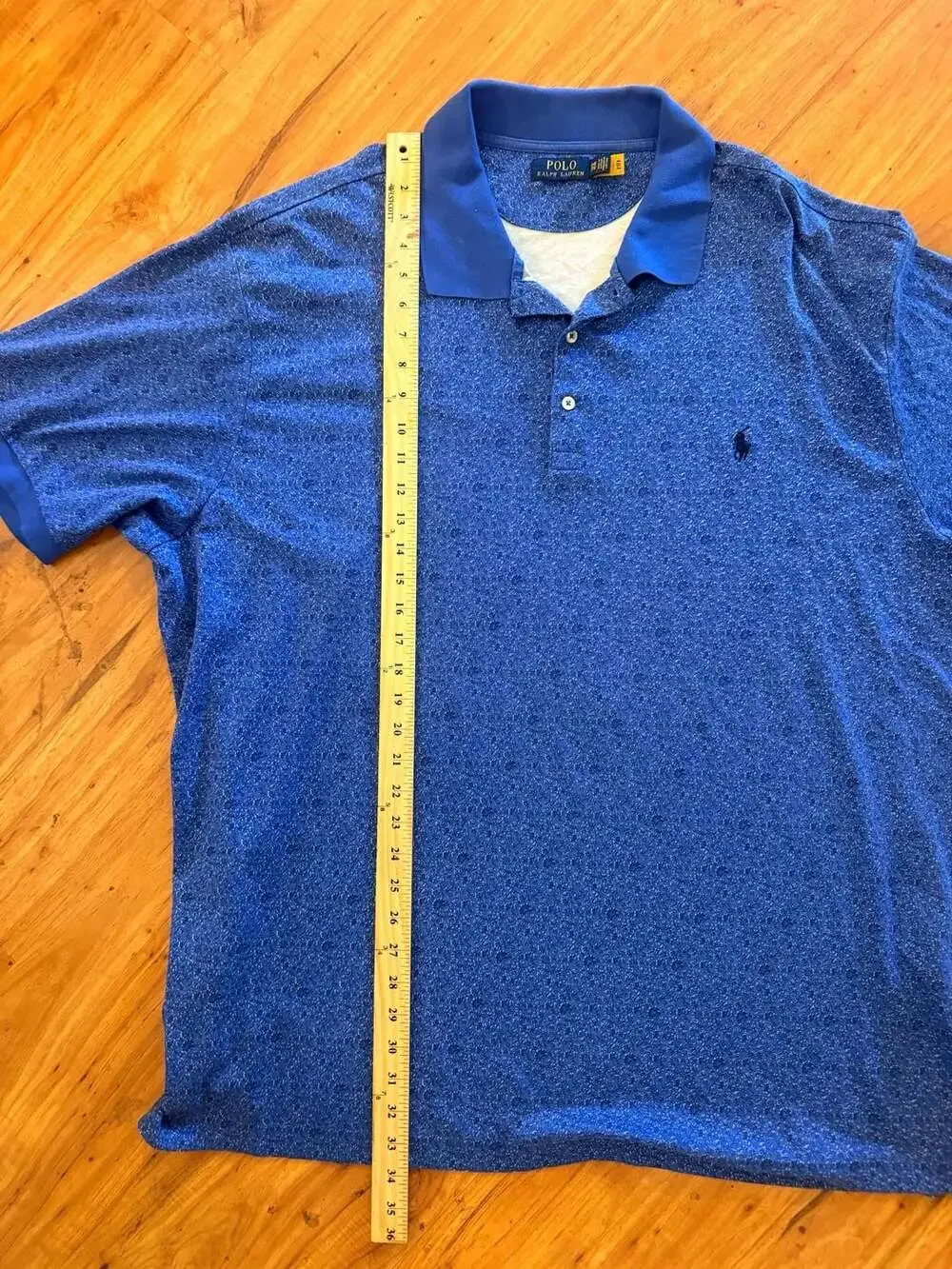 Polo Ralph Lauren Floral Print Soft Cotton Polo Shirt Blue Size 3XB